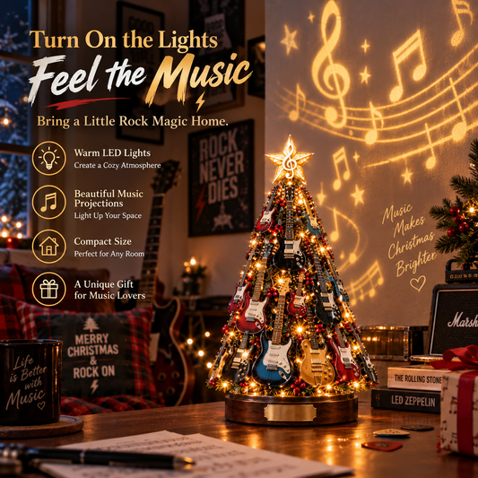 Musical Guitar Christmas Tree Light