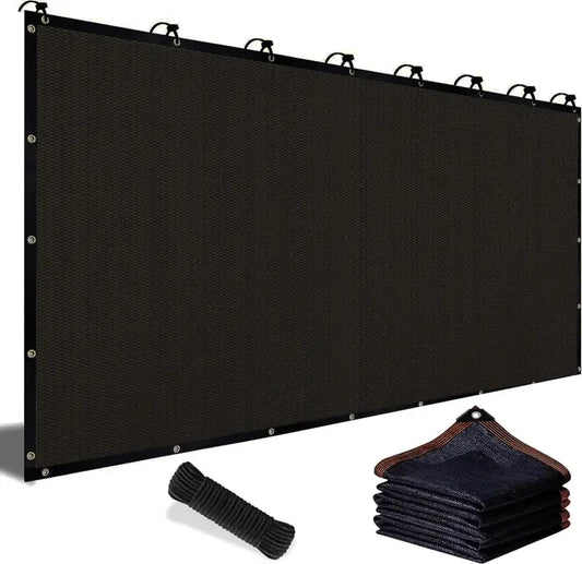 Blackout Cloth (Black) - 10 x 13ft UV-Resistant Shade Net with Reinforced Rivets