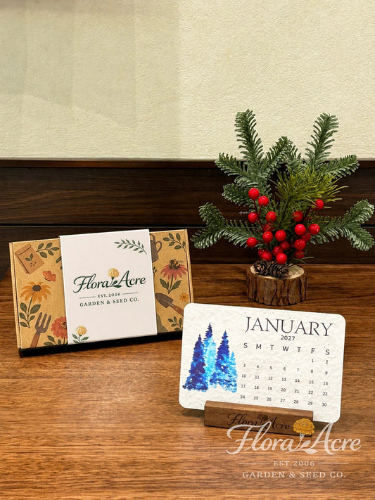 Eco-Friendly Plantable Timeless Seed Calendar 2027 Plan Plant Grow Enjoy