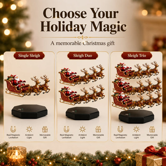 Santa Floats! Magnetic Levitation Flying Sleigh