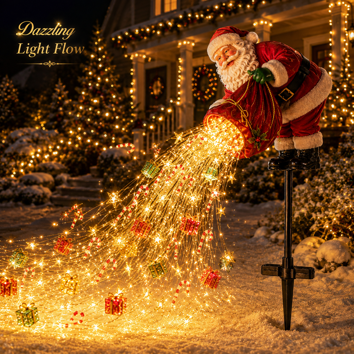 Christmas Early Santa s Magic Pour Flowing LED Christmas Garden Light