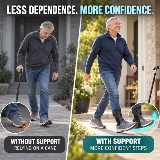 AFO Foot Drop Support Brace Toe Lift Ankle Foot Support