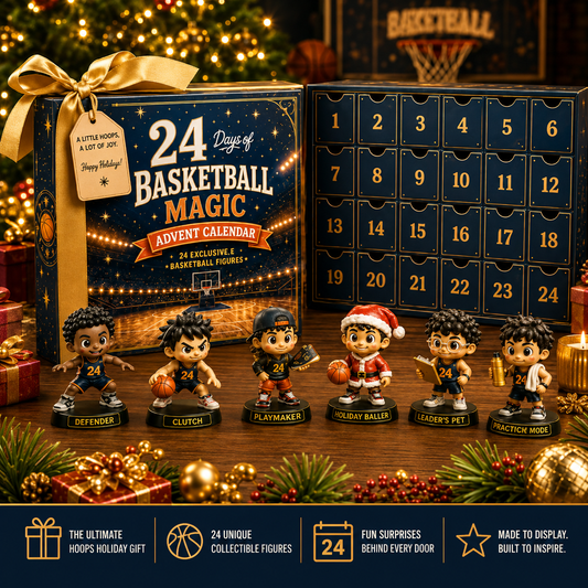 24 Days of Basketball Magic Advent Calendar | 24 Collectible Basketball Figures