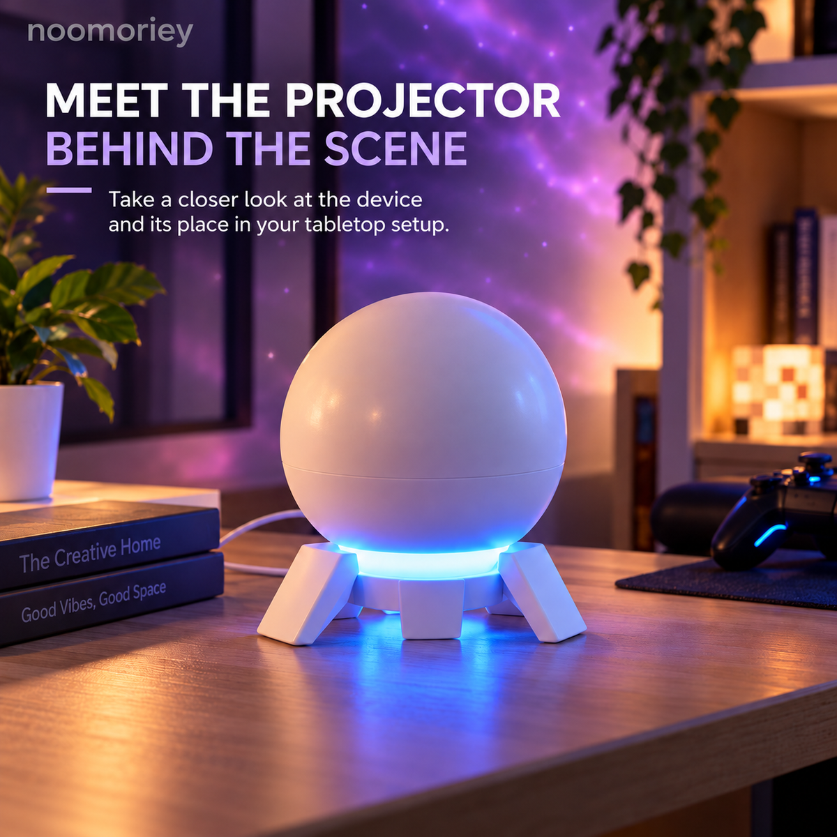 Pixel Fantasy Scene Projector Ambient Decor for Gaming Rooms