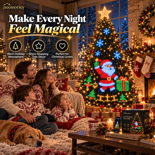 Smart LED Christmas Tree Lights DIY Holiday Patterns App Control Decoration