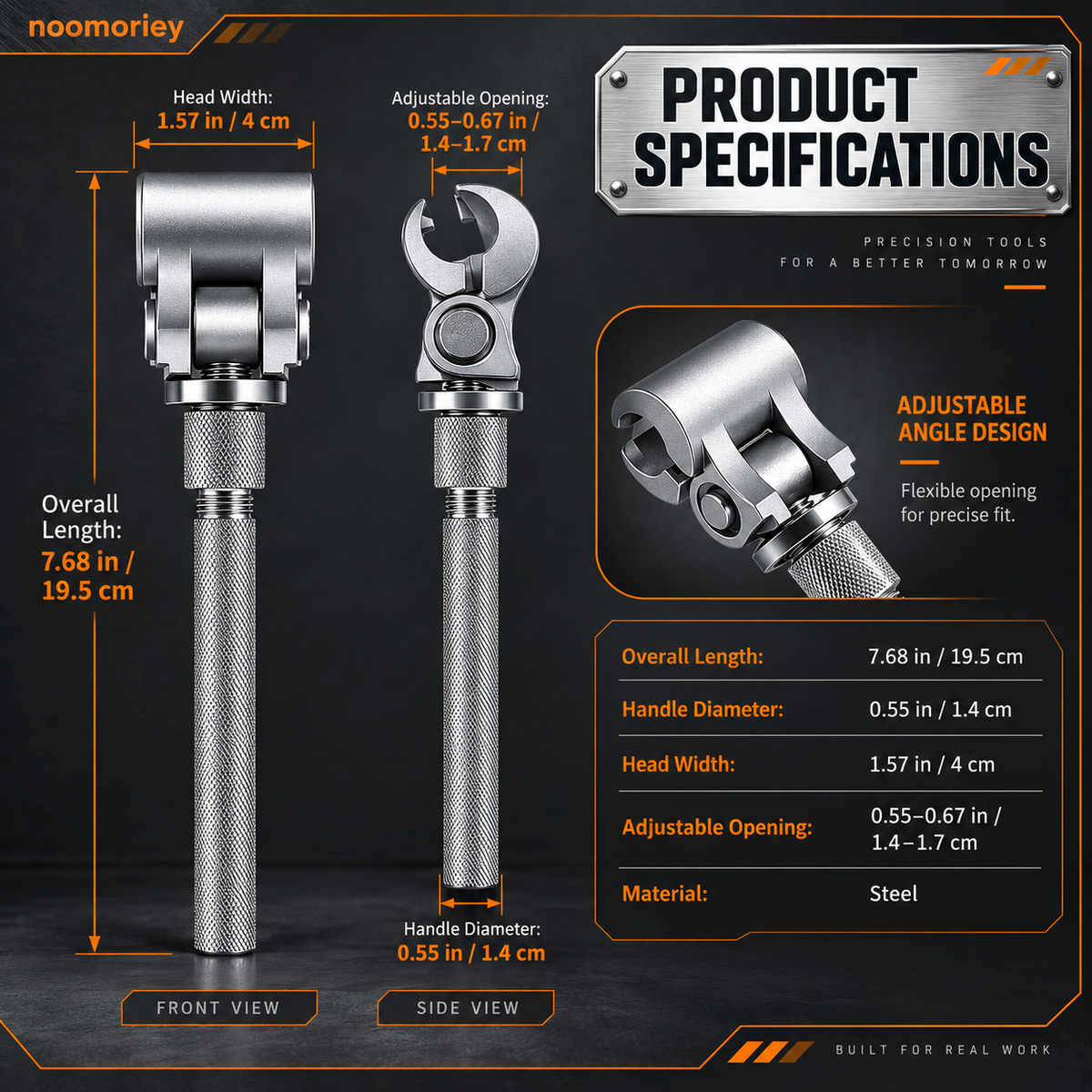 Adjustable Hinge Alignment Wrench Precision Door & Cabinet Repair Tool