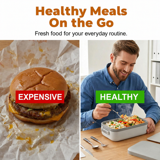 RECHARGEABLE Portable electric lunch box with self-heating