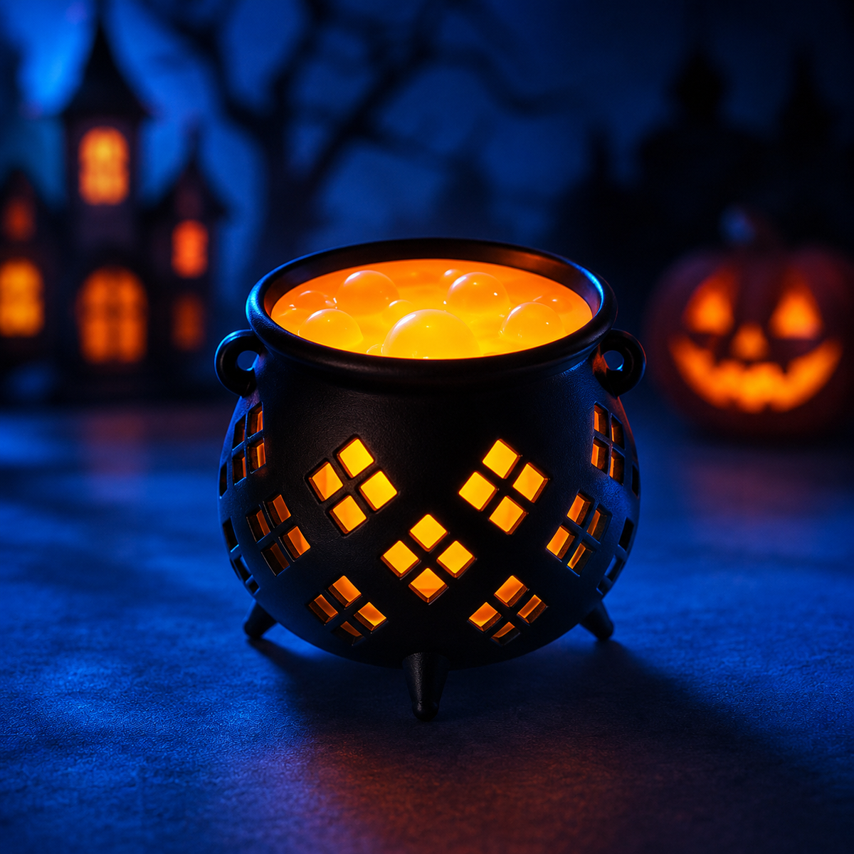 Cute Witch's Cauldron Light | Halloween Lights | Candle Light