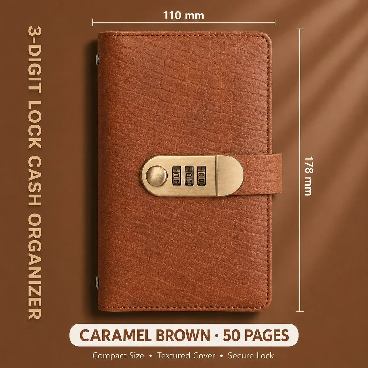 Locking Banknote Collection Booklet | Holds 100 Bills