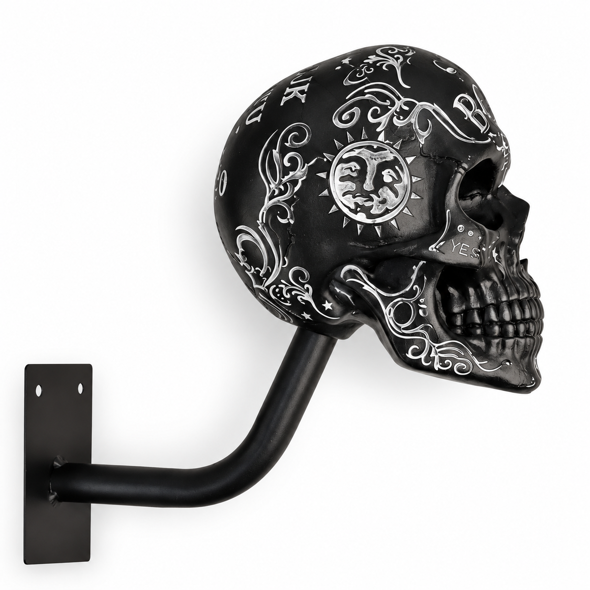 Motorcycle Skull Helmet Holder Garage Display Wall Mount