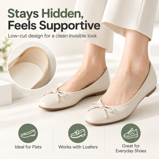 Cushioned No-Show Socks with Padded Support for Everyday Walking Comfort