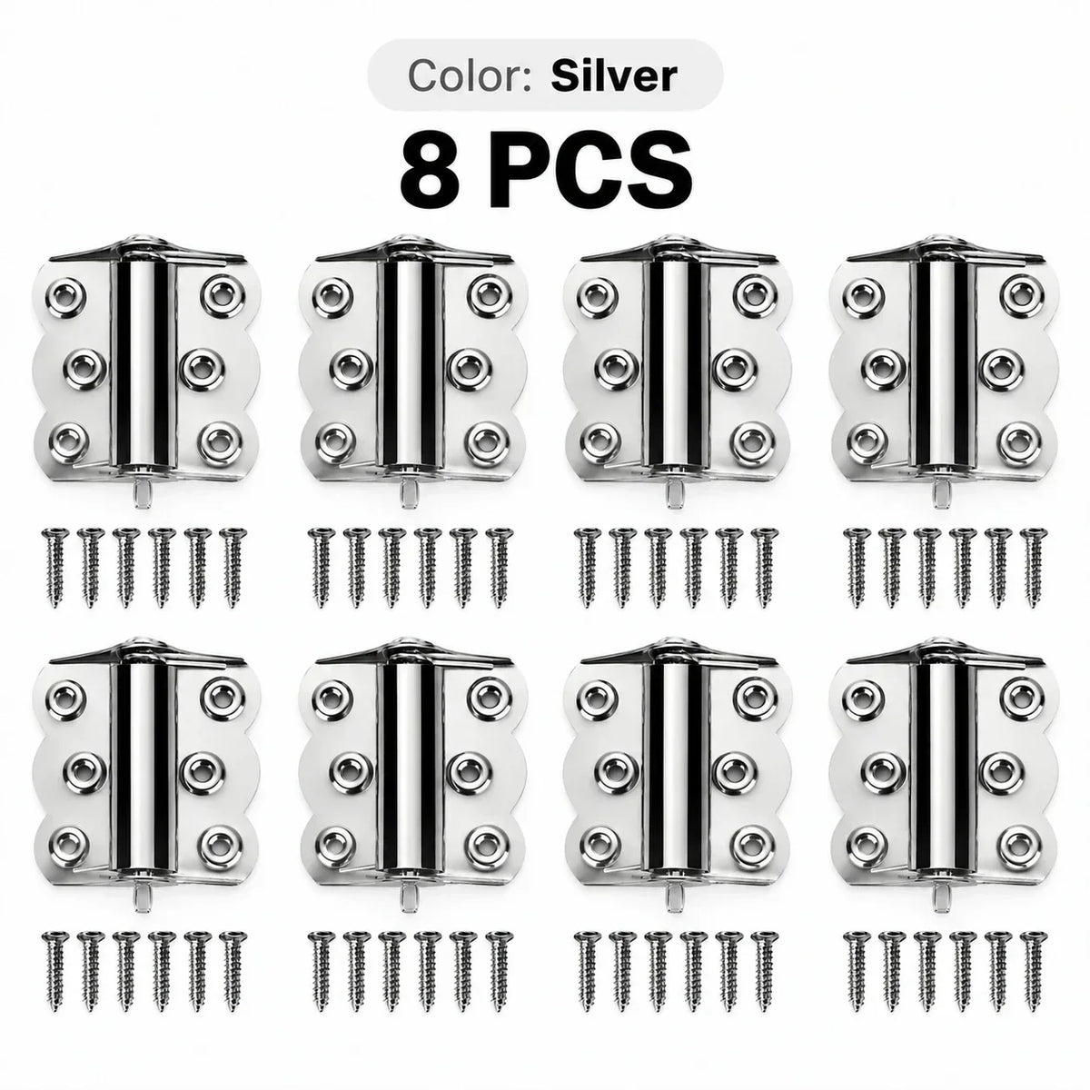 Self-Closing Spring Cabinet Hinges for Doors | 4/6 PCS
