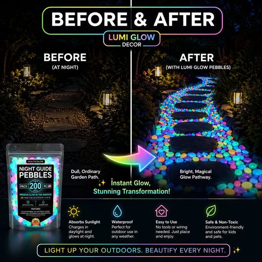 Glow-In-The-Dark Garden Stones