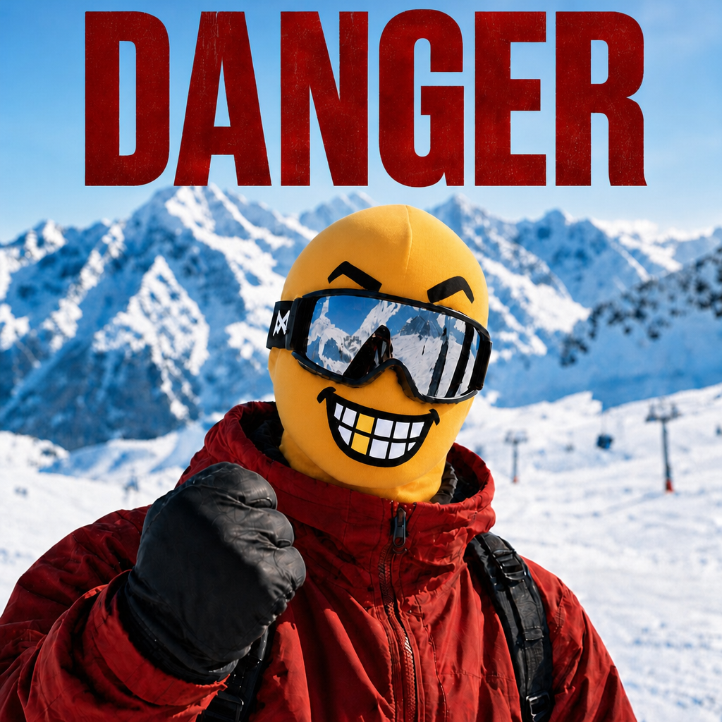 Funny Block Head Ski Mask Full Face Winter Balaclava