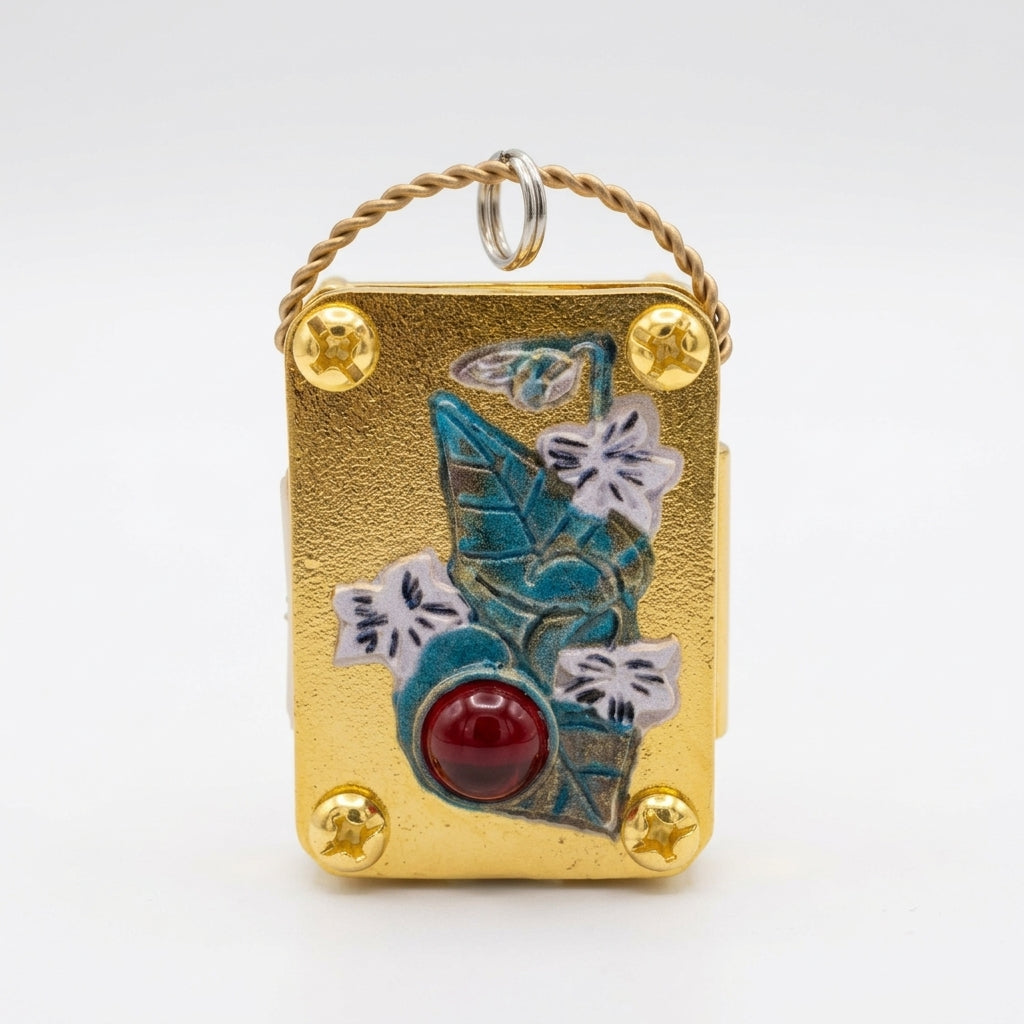 Mini Brass Flower Press Pocket-Sized Botanical Keepsakes