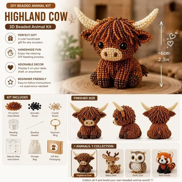 3D Beaded Animal Kit