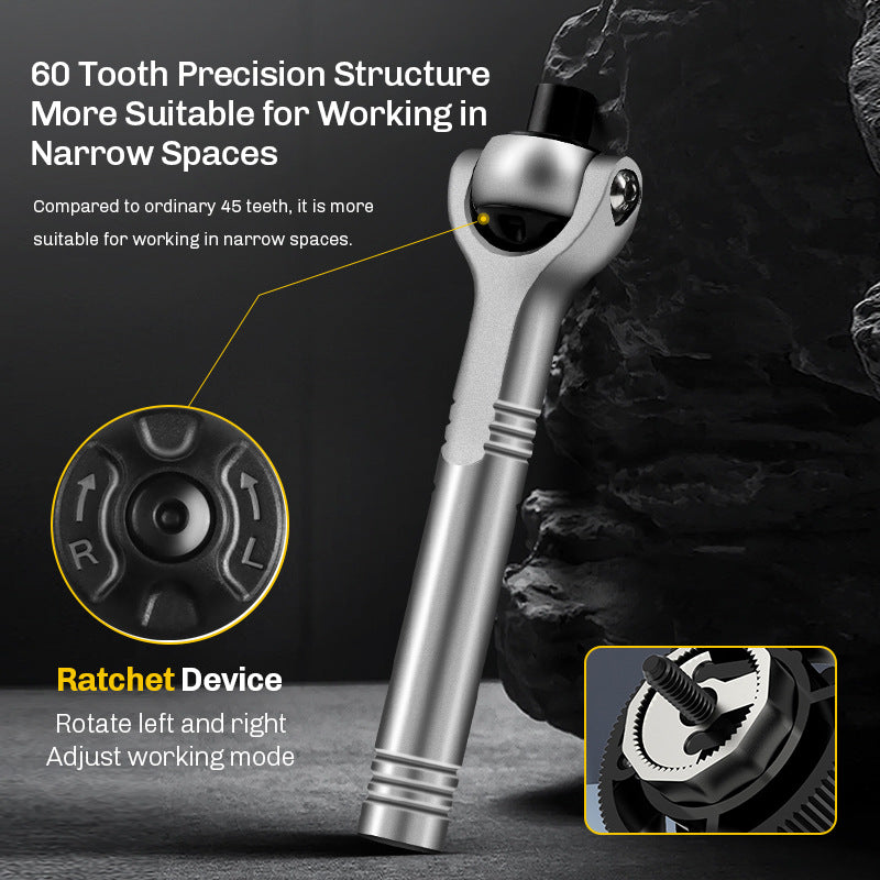40-in-1 Magnetic Mini Ratchet Screwdriver Set for Tight Spaces