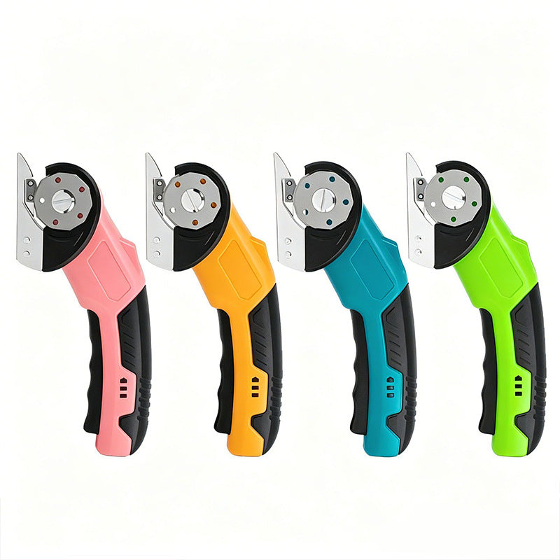 Cordless Electric Scissors 3.7V Rechargeable Heavy Duty Cutter with Safety Lock