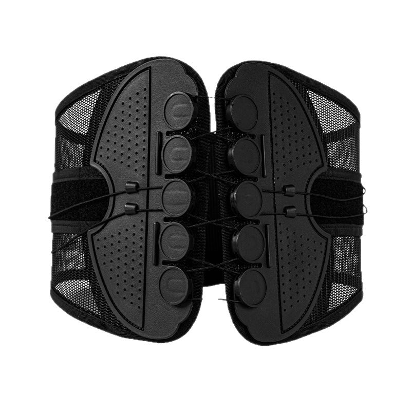Pulley Lumbar Support Brace Adjustable Lower Back Support with Dual Rigid Panels