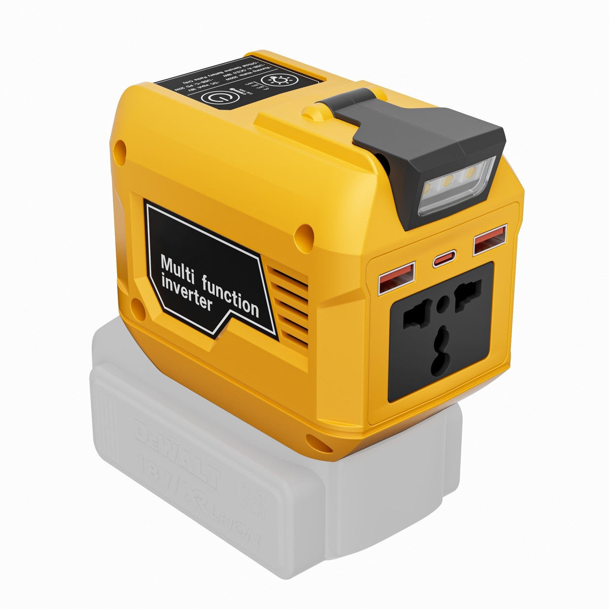 250W Power Inverter Compatible with DeWALT 20V Battery Converter
