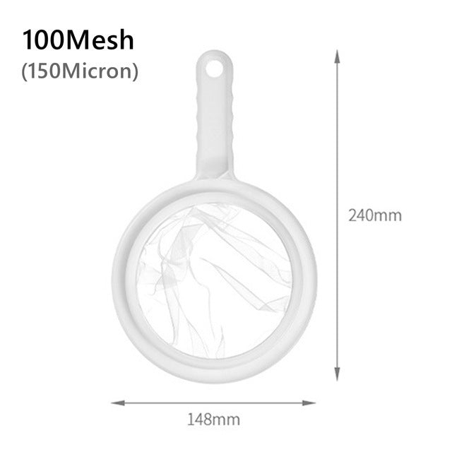 🥣🌿100 Mesh Fine Mesh Strainer | Hanging Filter Net