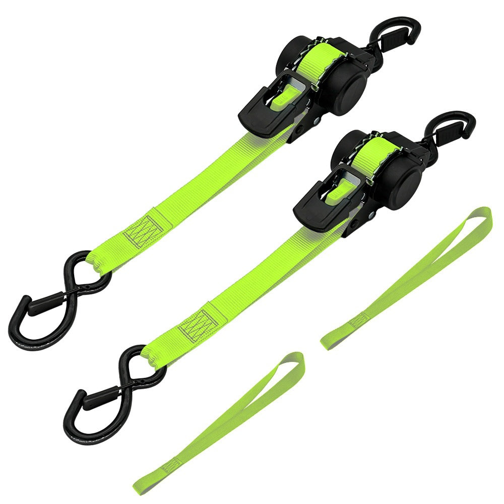 Green Ratchet Straps 11.5ft 1500LB Hold for Moves & More