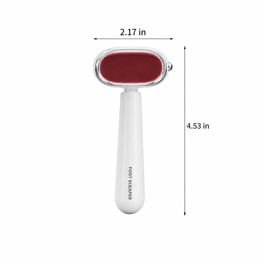 Dual-Sided Foot Callus Remover, Replaceable Stainless Steel Blade Pedicure Scraper for Cracked Hard Foot Skin