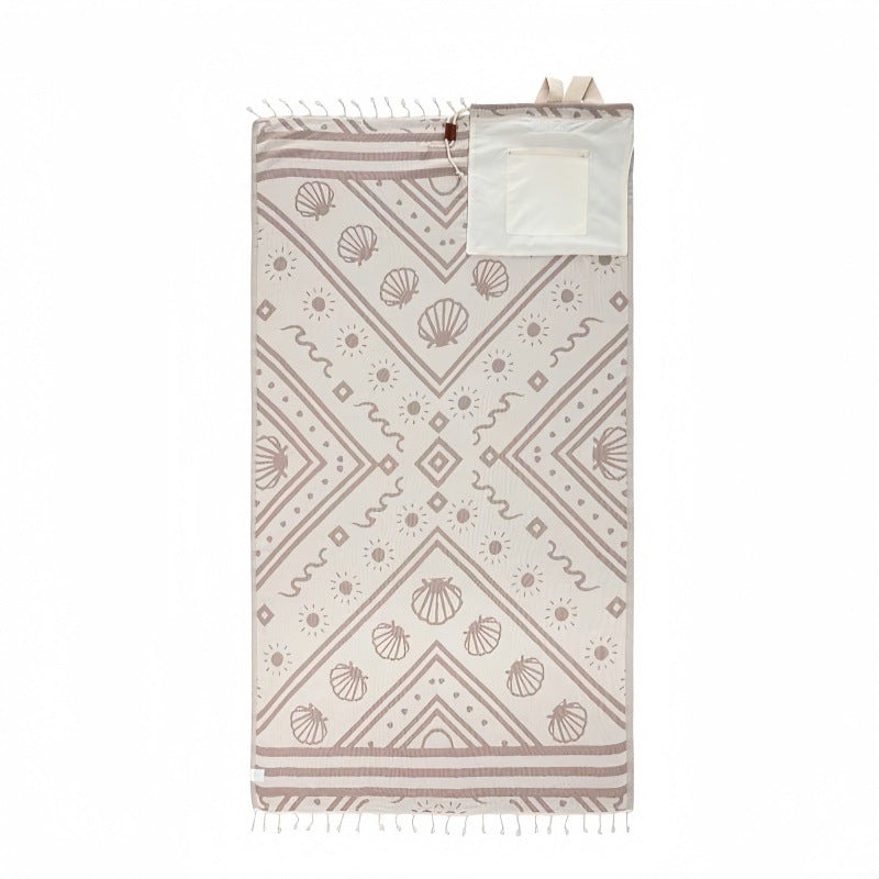Sand Cloud 2 in 1 Towel Bag | Convertible Organic Turkish Cotton Beach Towel Backpack