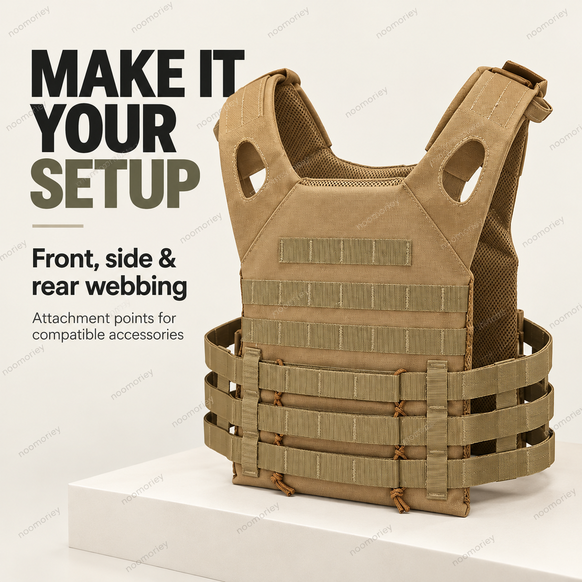 Lightweight Adjustable Utility Vest Outdoor Multi-Pocket Chest Bag