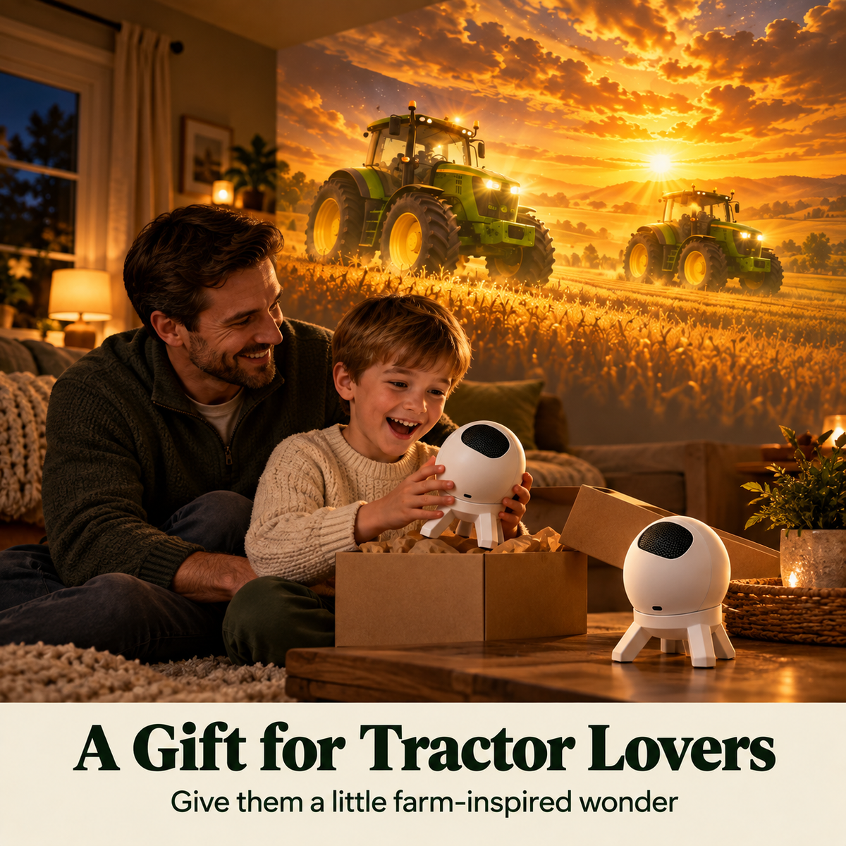 🚜 Tractor & Farm Scene Room Projector – Wall & Ceiling Décor for Tractor Lovers!!!