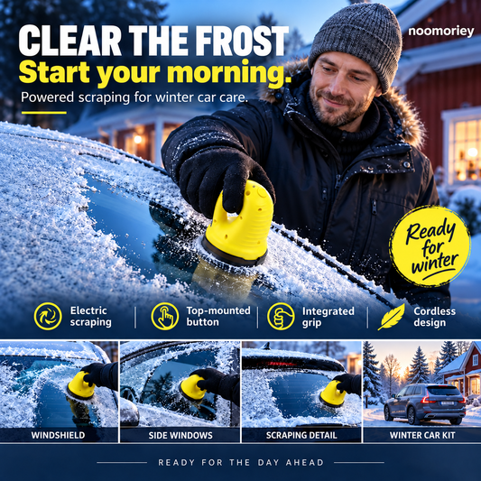 Cordless Electric Ice Scraper Clear Frost, Drive with Confidence!