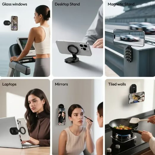 MagLock Suction Cup Phone Mount Desktop Stand
