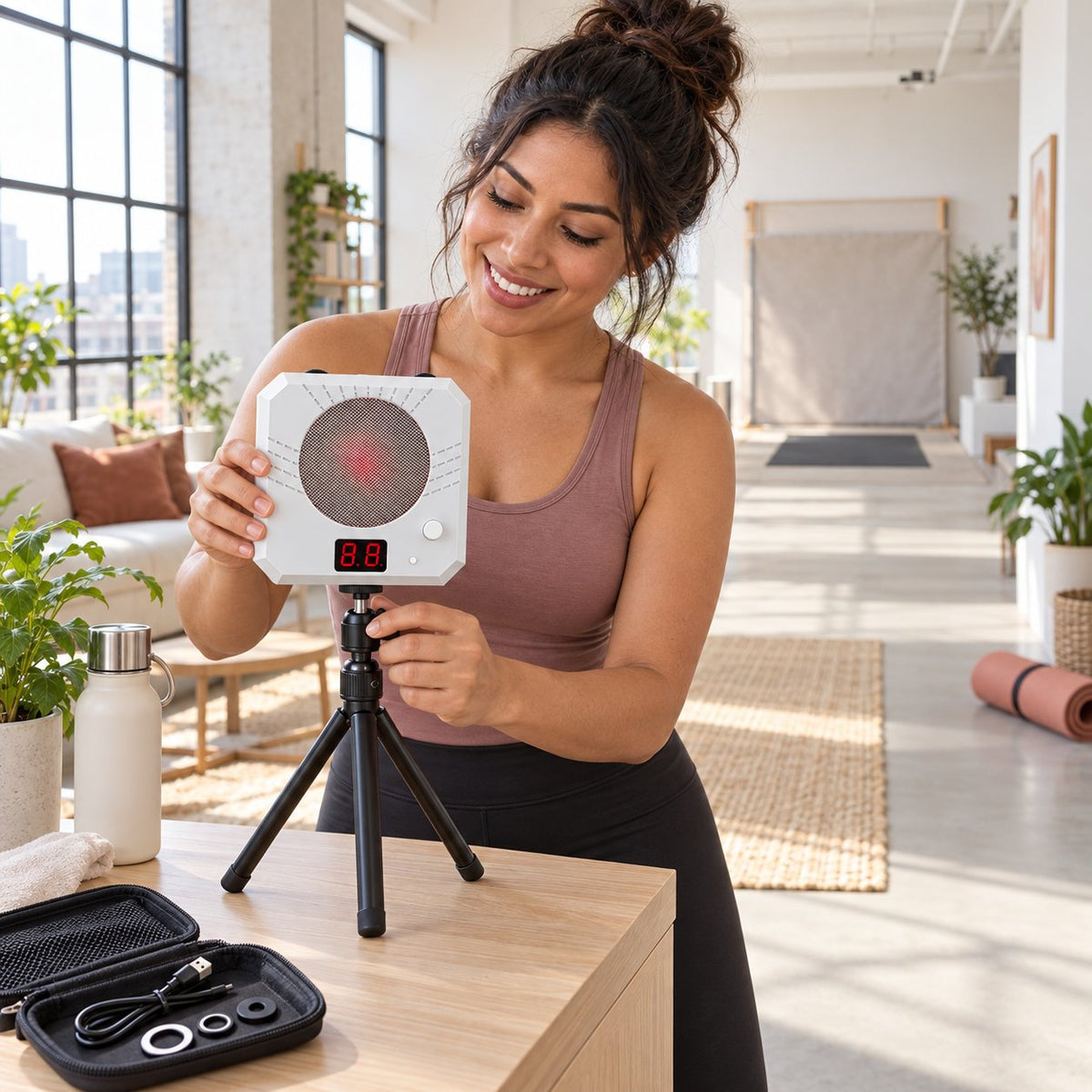 Rechargeable Electronic Laser Training Target with Instant Hit Feedback & Magnetic Mount