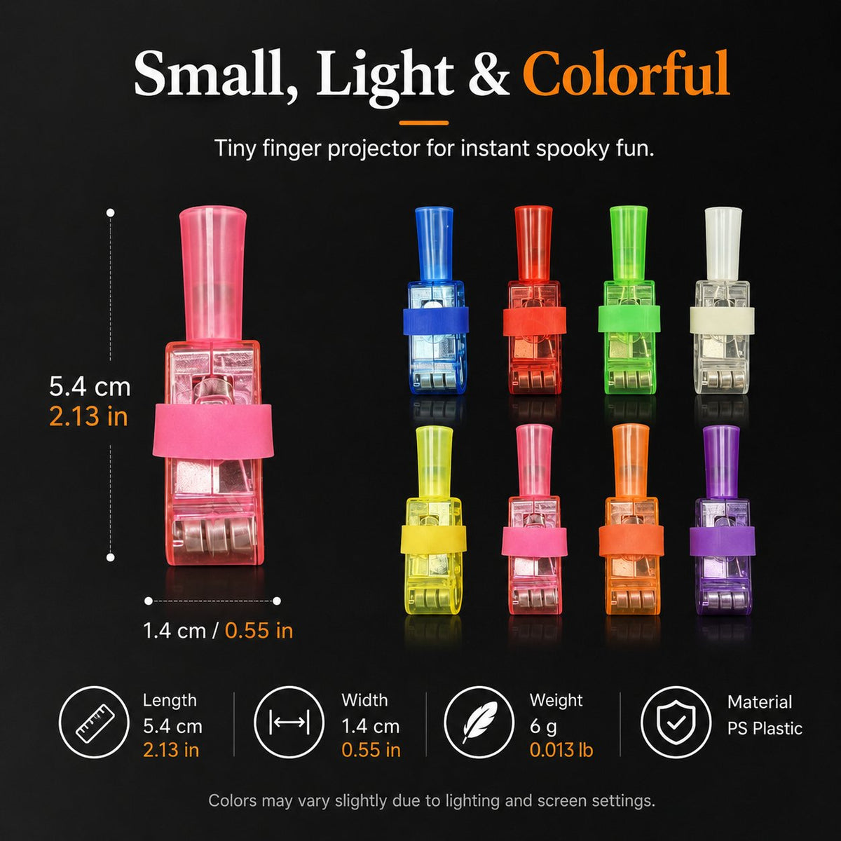 Halloween Finger Projector Lights Mini Pattern Projector
