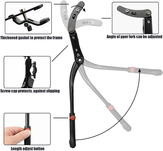 Premium Adjustable Bike Kickstand Stability Meets Durability