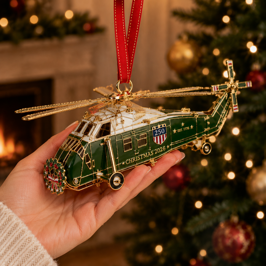 250th Anniversary Edition Helicopter Ornament