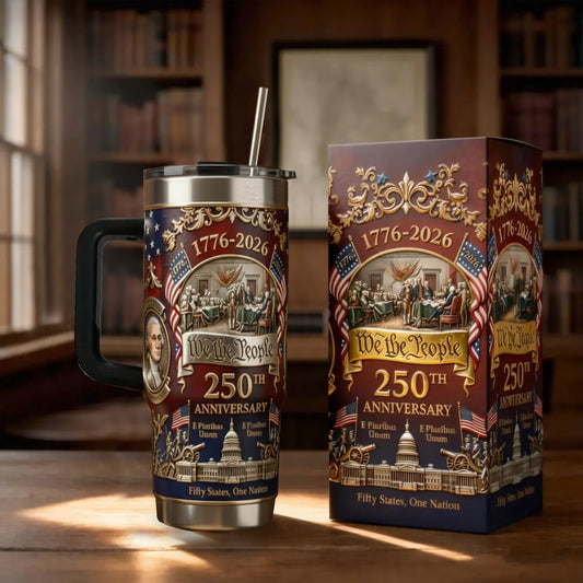 U.S. 250th Anniversary Commemorative Travel Tumbler (1776-2026)