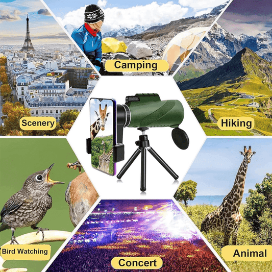 Compact Ultra-Zoom Monocular