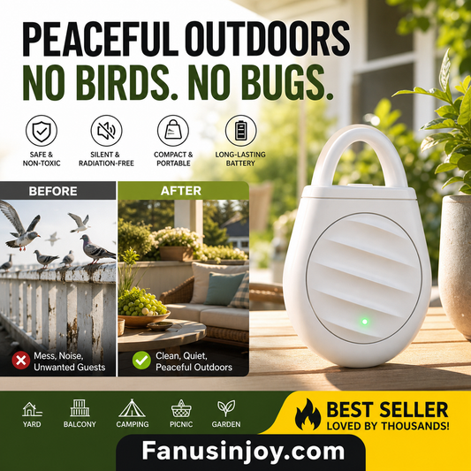 No more trouble from birds, beasts and locusts Portable Ultrasonic Bird Repellent Keychain