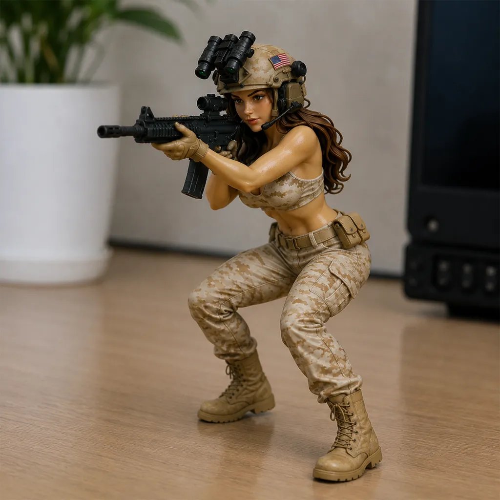 đ«đ Level Up Your Setup! Limited Edition Camo Female Operator Figure â Save 49% with Fast Shipping!