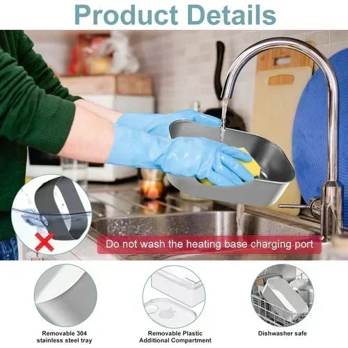 Portable Electric Heating Lunch Box 1.5L, Home & Car Use