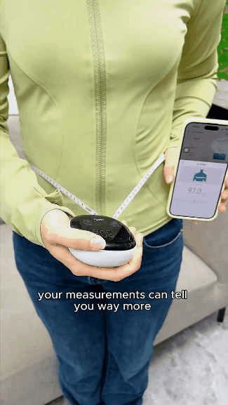 Smart Bluetooth-Enabled Digital Measuring Tape for Body Measurements (Waist, Chest, Thighs, etc.) Rechargeable
