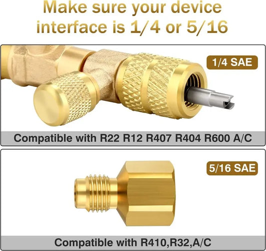 Professional AC Valve Core Remover & Installer Kit
