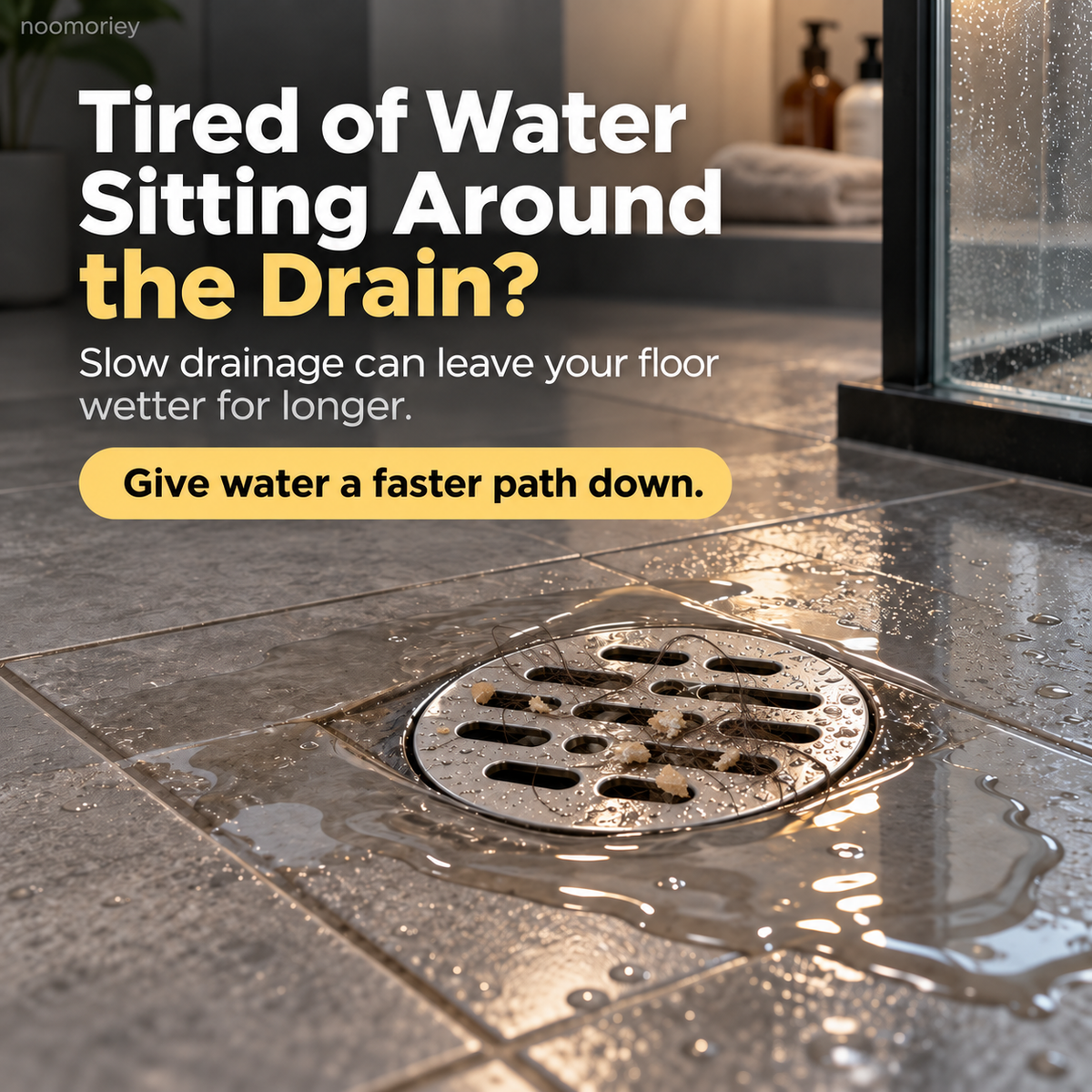 Stainless Steel Floor Drain with Odor-Blocking Core & Fast Drainage