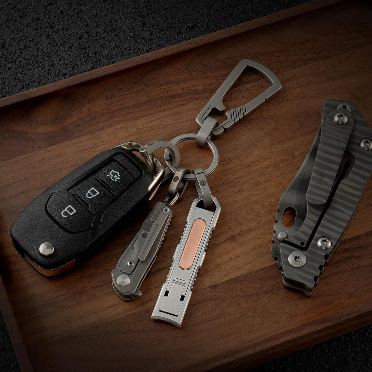 Keychain Nail Clippers All-in-One Portable Nail Care Tool