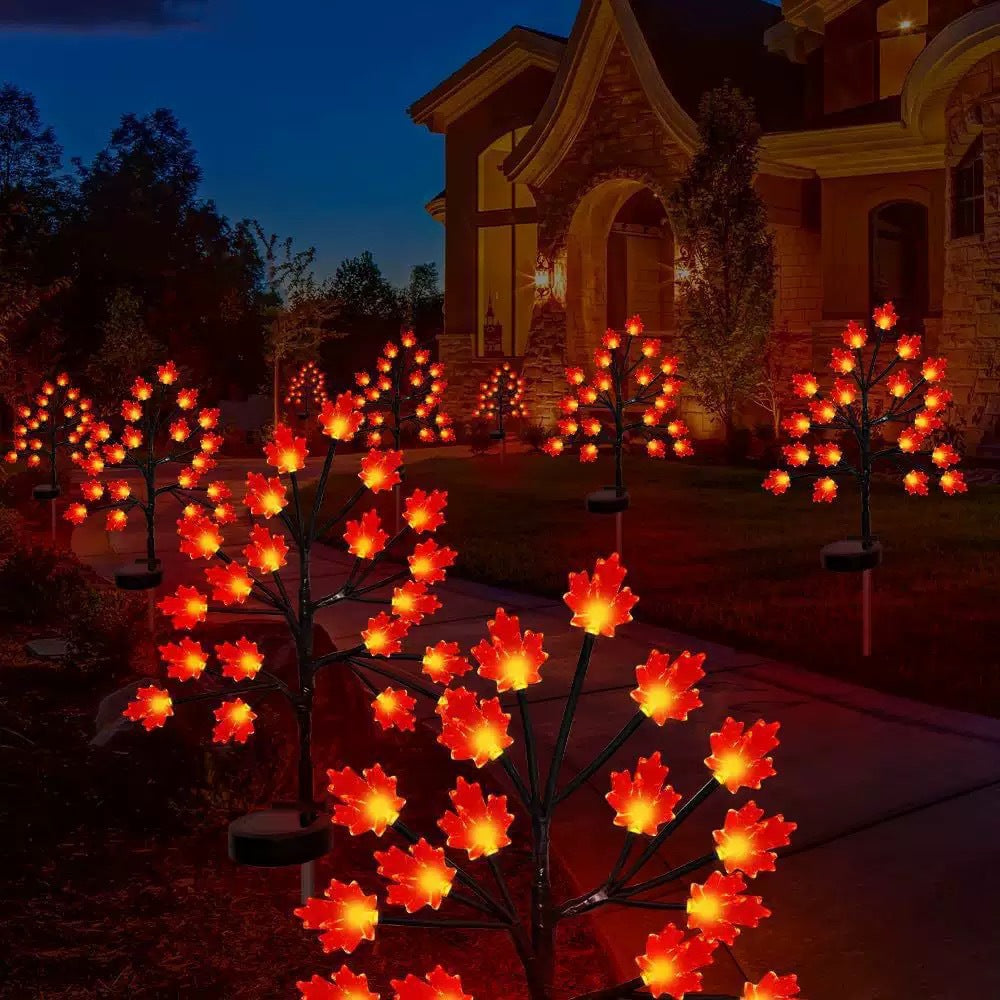 Pumpkin Solar Stake Lights Halloween Outdoor Yard Decor
