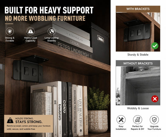 Heavy-Duty Corner Brackets Quick Fitting L Shape Furniture Joint Braces