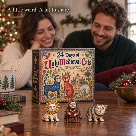 24 Days of Ugly Medieval Cats Hilariously Weird Cat Advent Calendar 2026