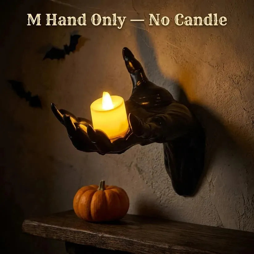 Gothic Hand Wall Candle Holders Halloween Decor