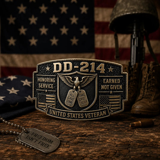 DD-214 Veteran Honor Belt Buckle ( 2026 Limited Edition)